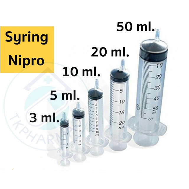 Syringe Syring Nipro กระบอกล้างจมูก กระบอกฉีดยา ***พลาสติก***