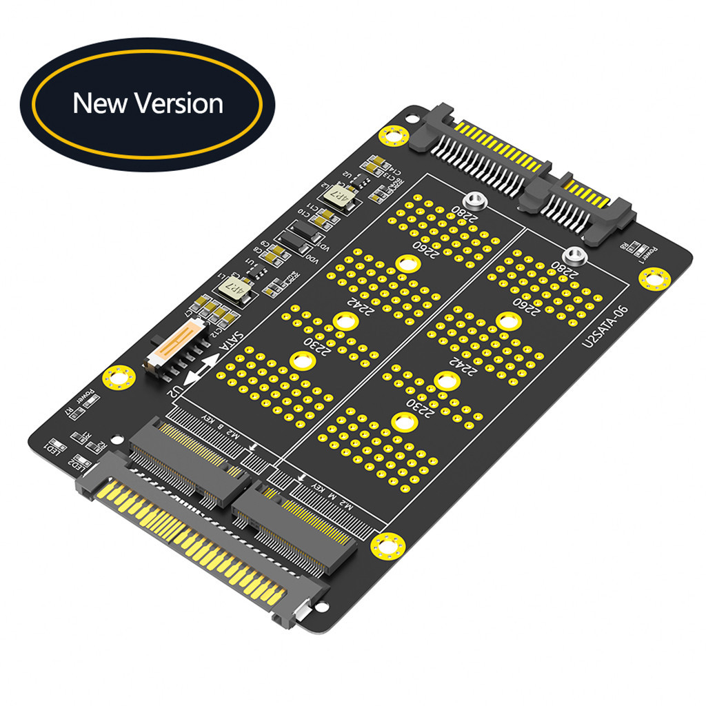 Jmt เวอร์ชันใหม่ 2 in 1 Combo M.2(NGFF) NVME PCI-E SSD เป็น U.2 SFF-8639 &M.2( NGFF) SATA SSD เป็นอะแดปเตอร์ SATA