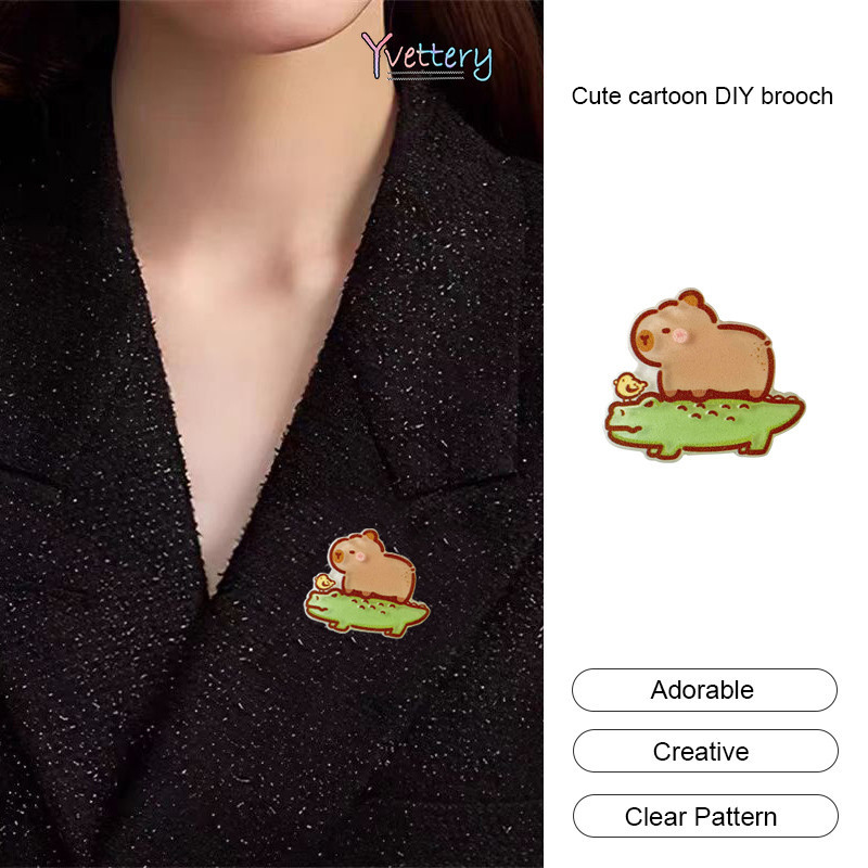 ร้านค้าไทย เข็มกลัดCapybaraลายการ์ตูนน่ารักสําหรับตกแต่งเสื้อผ้ากระเป๋าเป้สะพายหลังนักเรียนDIYราคาส่งถูกที่สุด