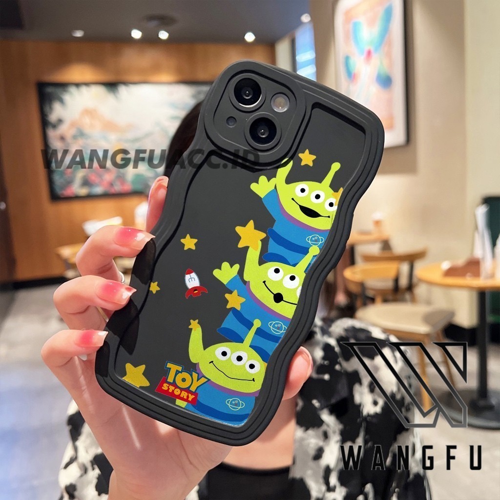 WF CASE ALIEN สําหรับ REALME 10 9 PRO 9 PRO PLUS 8i 5 5 PRO C35 C55 C53 C33 C31 C30 C33 C12 C15 C25 