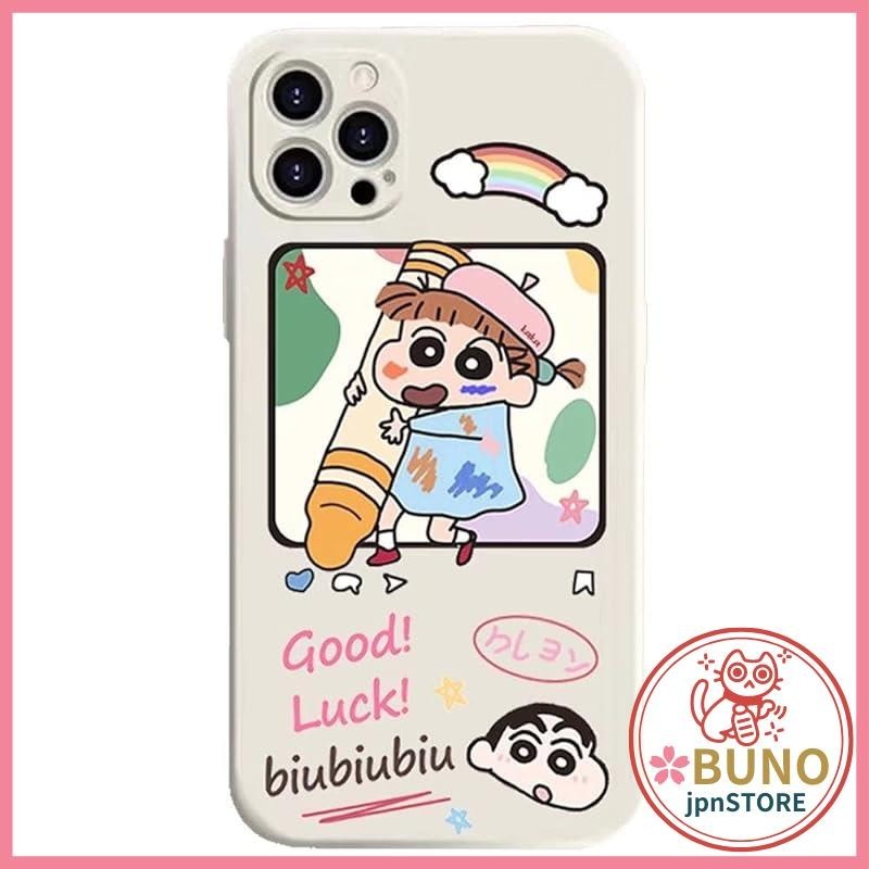 Case for iPhone Crayon Shin-chan iPhone12 Pro Case Smartphone Case Clear iPhone12 Pro Mobile Cover Transparent Lightweight Silicone Wireless Charging Compatible Lens Protection iPhone12 Pro Case B