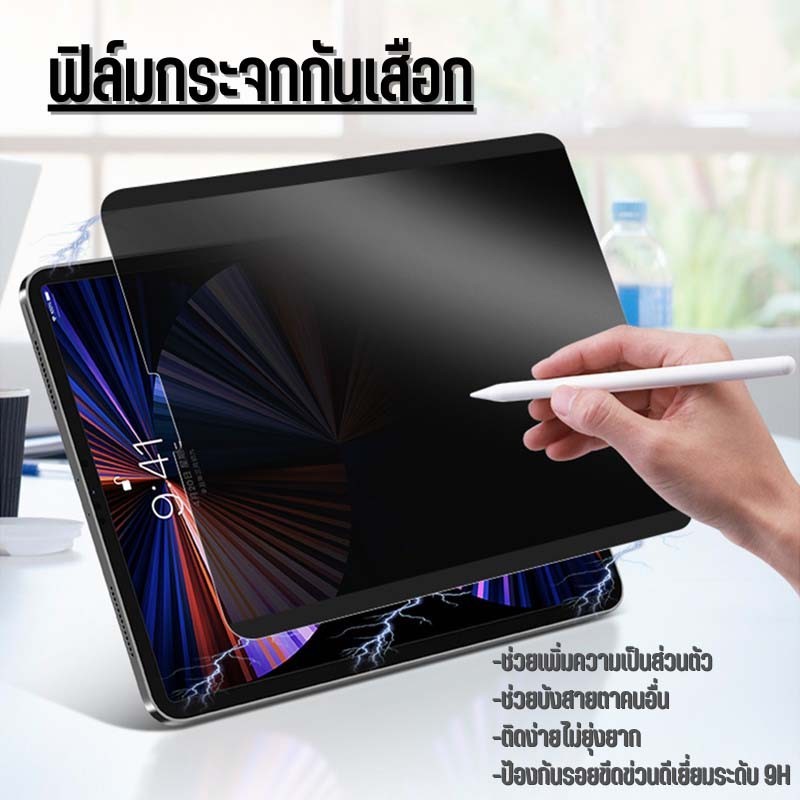 ฟิล์มกระจก นิรภัย เต็มจอ ป้องกันคนแอบมอง (กันเสือก) สำหรับ ซัมซุง Privacy Anti-Spy ForS6 lite A8 S7FE S7/S8/S9 S7+/S8+
