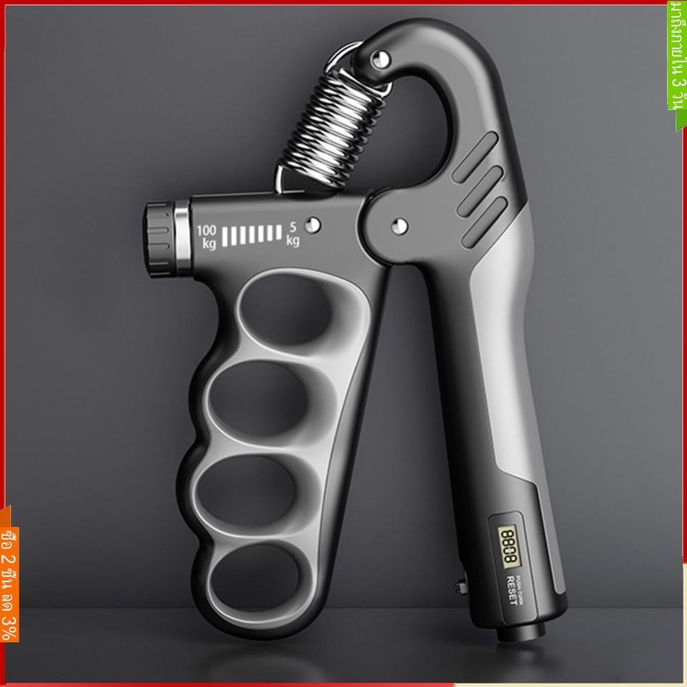 5-100 KG ปรับ Hand Grip Strengthener Hand Grip Trainer พร้อมเคาน์เตอร์ข้อมือปลายแขนและมือ Exerciser สําหรับสร้างกล้ามเนื้อ