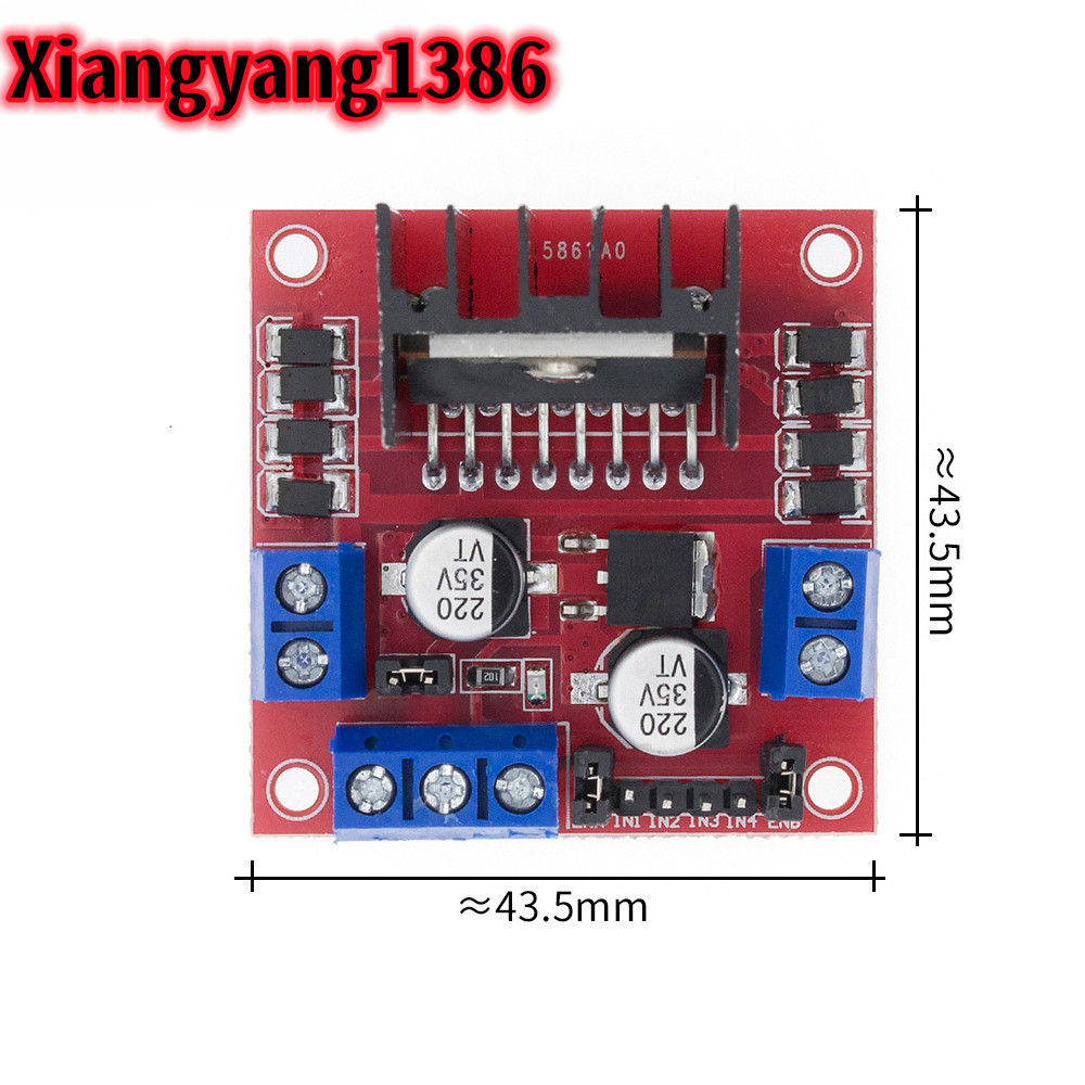 (1/3PCS) L298N Driver board โมดูล L298N stepper มอเตอร์สมาร์ทรถหุ่นยนต์ breadboard peltier High Powe