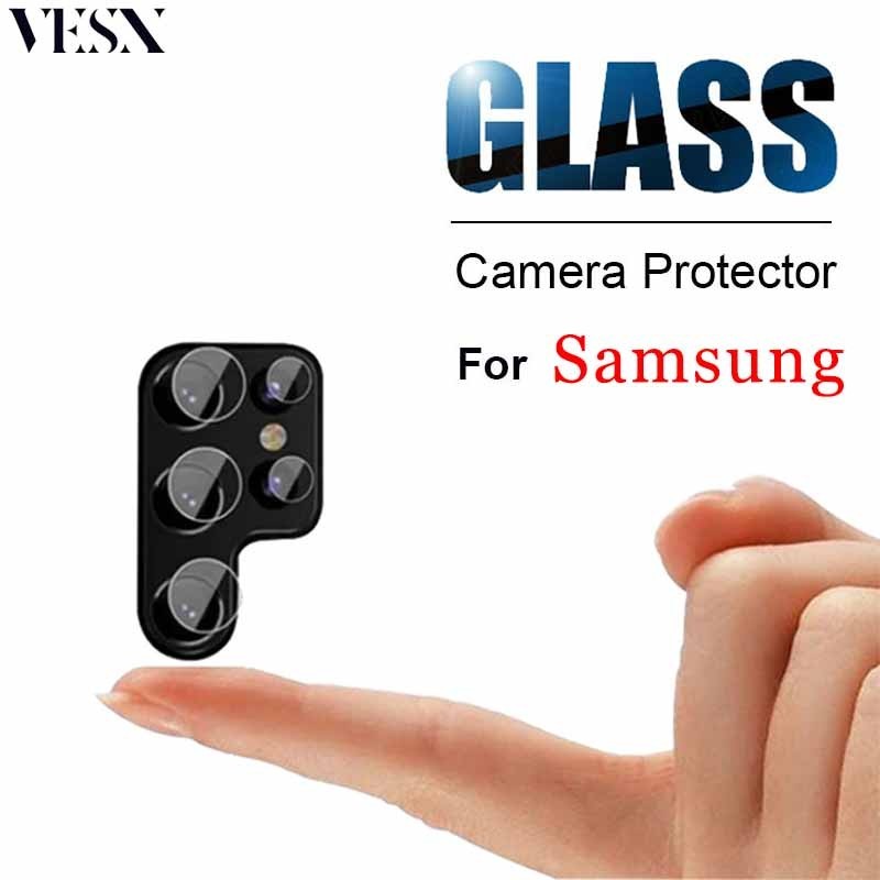 ตัวป้องกันกระจกนิรภัยสำหรับเลนส์กล้องสำหรับ Samsung ss Galaxy S26 S25 Edge S24 S23 S22 S21 S20 FE Note 20 Ultra 10 Plus Pro 5G 4G 2025