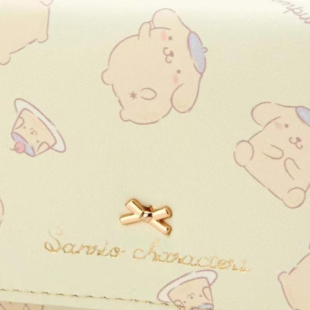 SANRIO ฤดูร้อนกระเป๋าเงิน,หนัง ปู่ กระเป๋าใส่เหรียญสามพับ,อเนกประสงค์ ซานริโอ สวัสดี คิตตี้ คุโรมิ มายเมโลดี้ ปลอบโยน พื้นผิวกระเป๋าสตางค์สั้นผู้หญิง