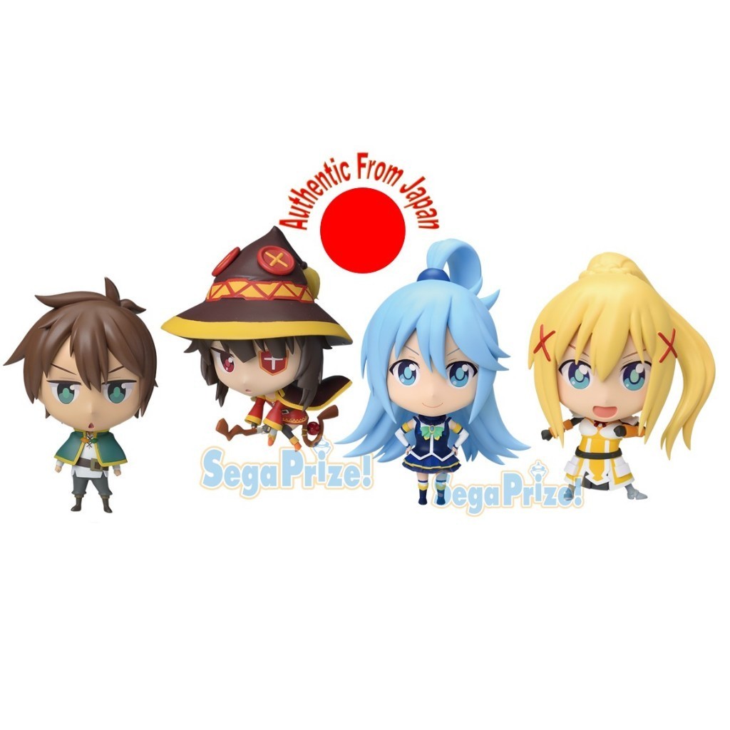 *นําเข้าญี่ปุ่น* Konosuba - Megumin Kazuma Darkness Lalatina Dustness Ford Aqua - SEGA Anime Mini Di