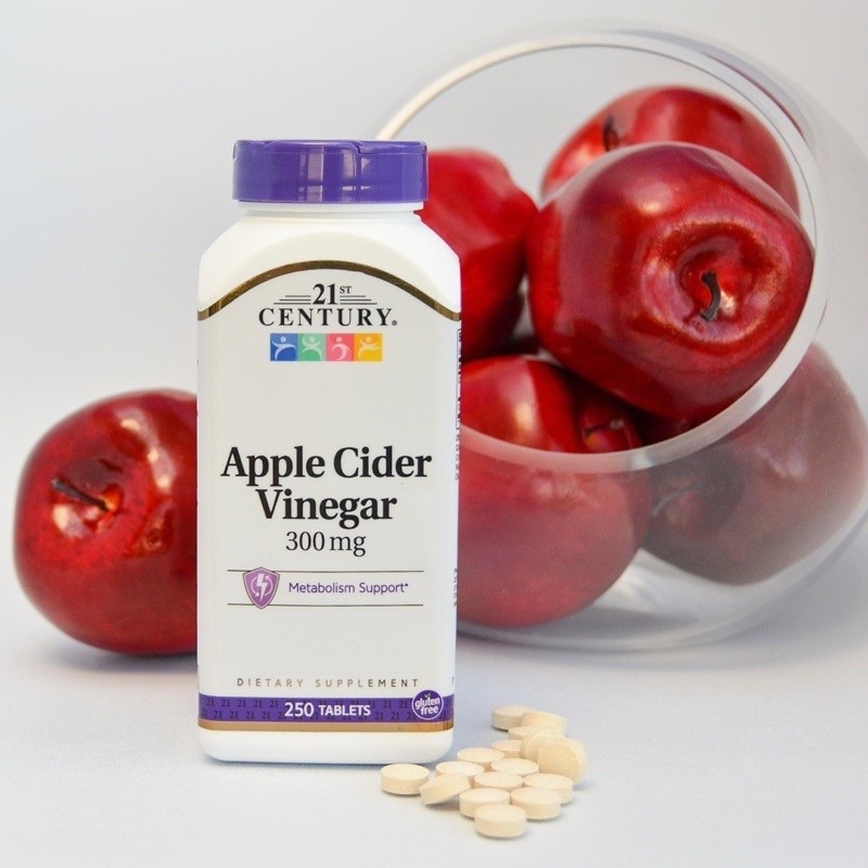 Apple Cider Vinegar 300 mg. by 21st Century (250เม็ด) แอปเปิ้ลไซเดอร์
