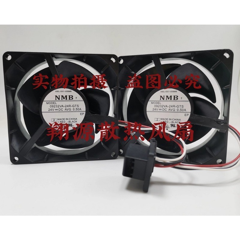 พัดลมระบายความร้อนใหม่สําหรับ A90L-0001-0598 # B 09232VA-24R-GTS DC24V 0.50A Fanuc Fan