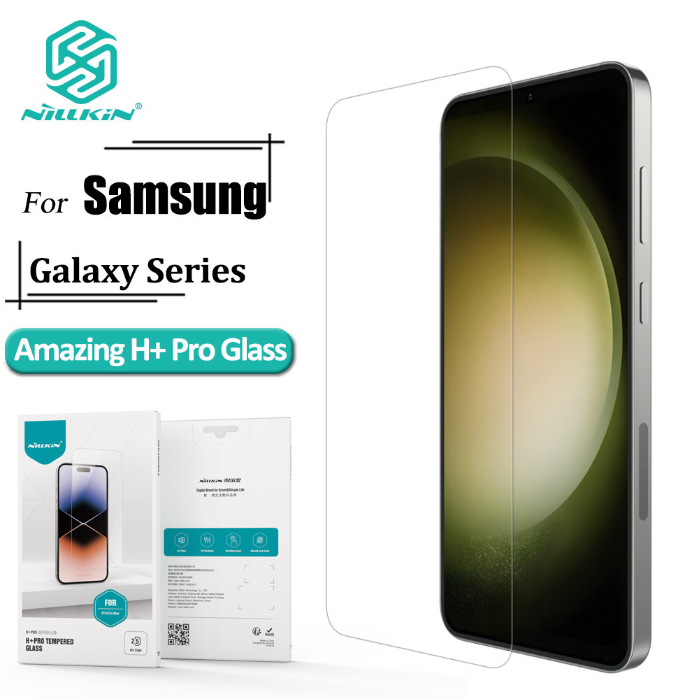 Nillkin กระจกนิรภัยสําหรับ Samsung Galaxy S24 Plus S24+ S23 S22 S21 FE S24 FE Anti Scratch ลายนิ้วมือ Anti-Glare H + Pro โปร่งใส 9H Anti ระเบิดป้องกันหน้าจอ