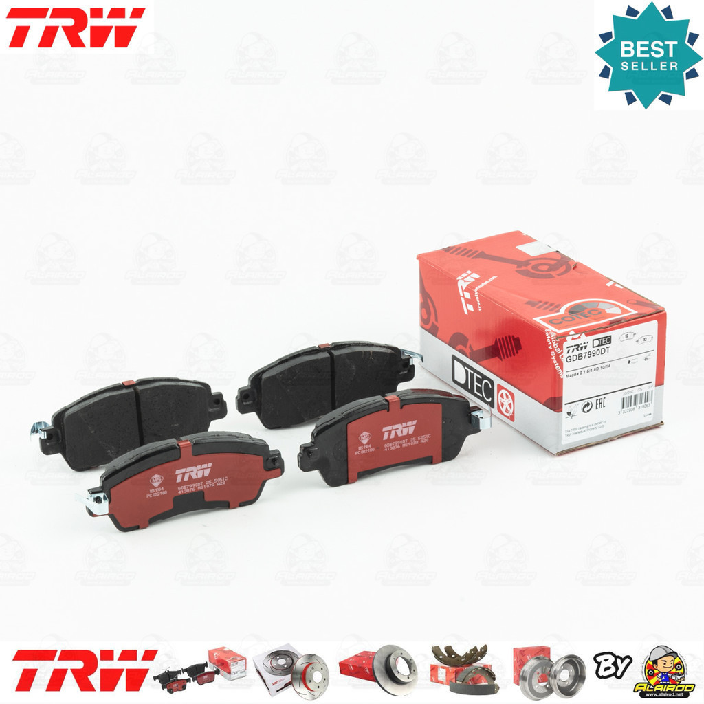 TRW ตัว TOP DTEC ผ้าเบรคหน้า Mazda 2 skyactiv, skyactive,skyD,SkyG เบนซิน ดีเซล ปี 2015-2020   GDB 7990 DT