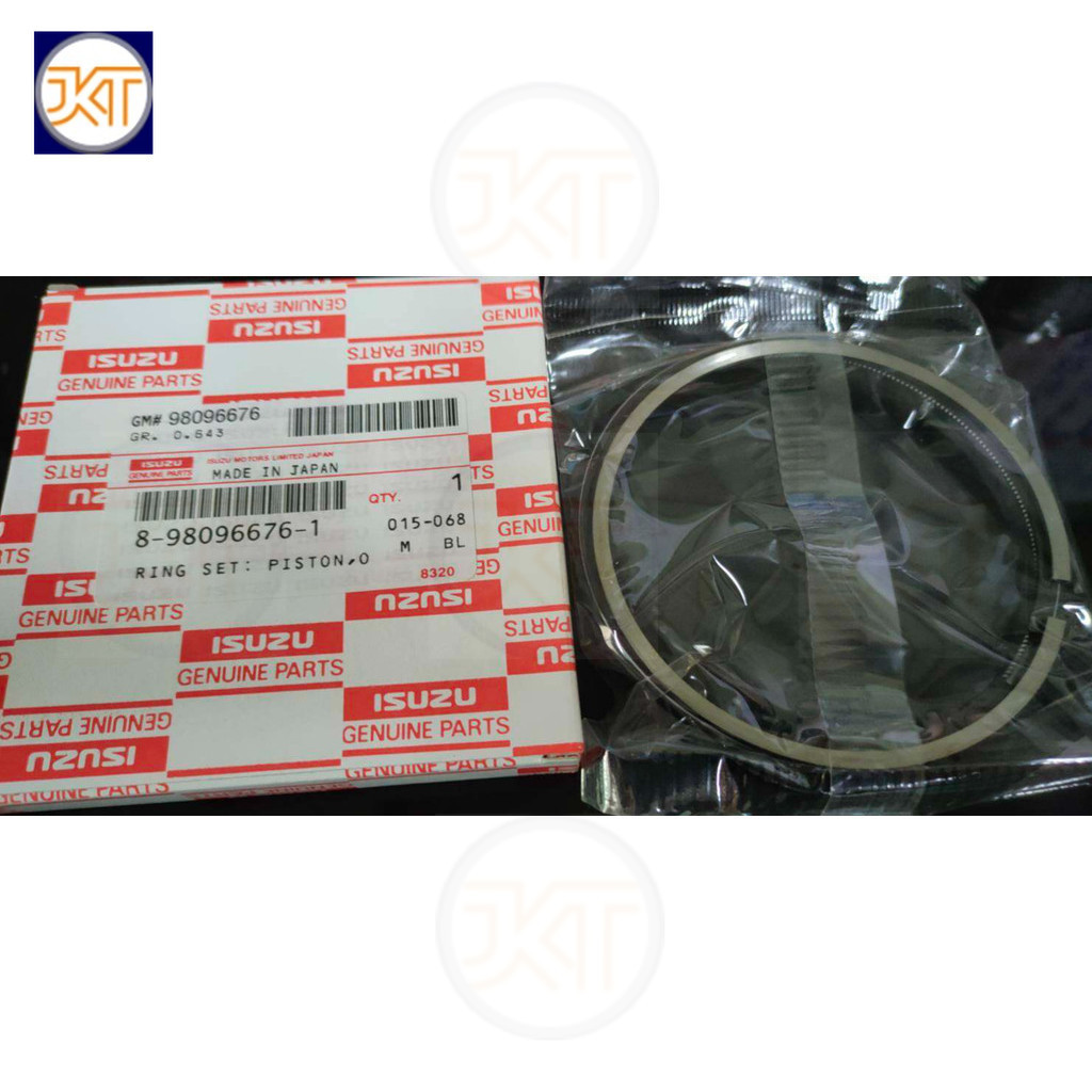 ส่งเร็ว แหวนลูกสูบ Isuzu 4JJ1, 4JK1-TC D-max Comm.  แท้ห้าง (ครบชุด 4 สูบ)