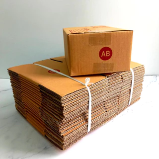 กล่องไปรษณีย์ เบอร์ AB ขนาด 14×20×12 ซม. กล่องพัสดุฝาชน แพ็ค 10 ใบ หนา 3 ชั้น ราคาส่ง พร้อมส่ง QuickBox ส่งด่วน