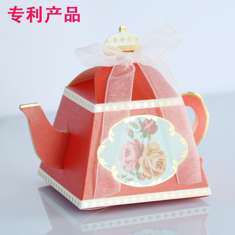 A974 กล่องกาน้ำชา ใส่ขนม พร้อมส่งในไทย - รูปที่ 3