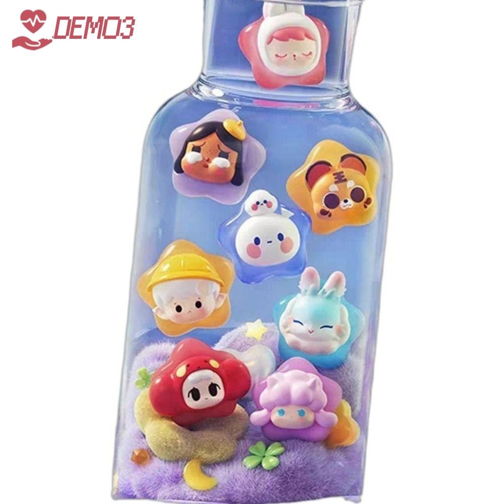Demo3 กล่อง, POPMART Pop Bean Soap Bubbles อะนิเมะการ์ตูนรูป,แฟชั่นน่ารัก Labubu SP Molly Kawaii กล่องของเล่นเด็ก