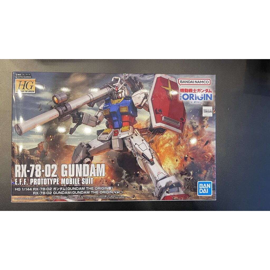 HG 1/144 RX-78-02 GUNDAM (GUNDAM THE ORIGIN) BANDAI (งานเเท้)