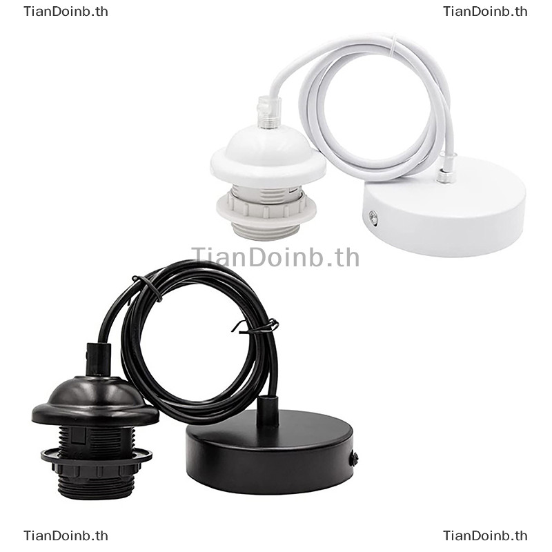 Tianye Vintage Edison โคมไฟ E27 สกรูฐานแขวนจี ้ Light Fixture ฟันเต ็ ม Fit สําหรับโคมไฟผู ้ ถือหลอดไฟเพดานอุตสาหกรรม Lam TH