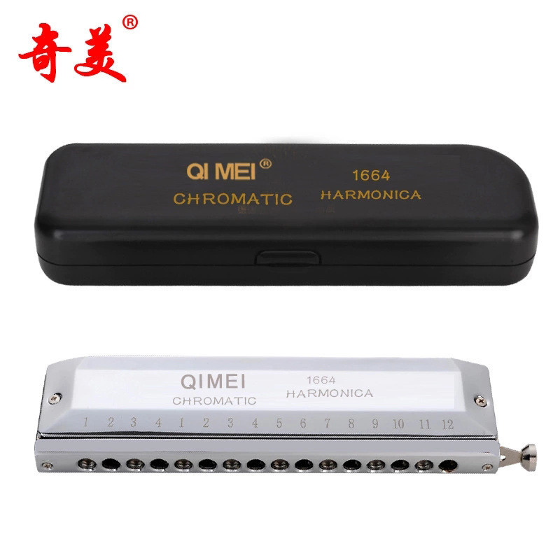 Supply Chimei ยี่ห้อ 16 หลุม 64 โทน Chromatic Harmonica/Chimei Chromatic Harmonica