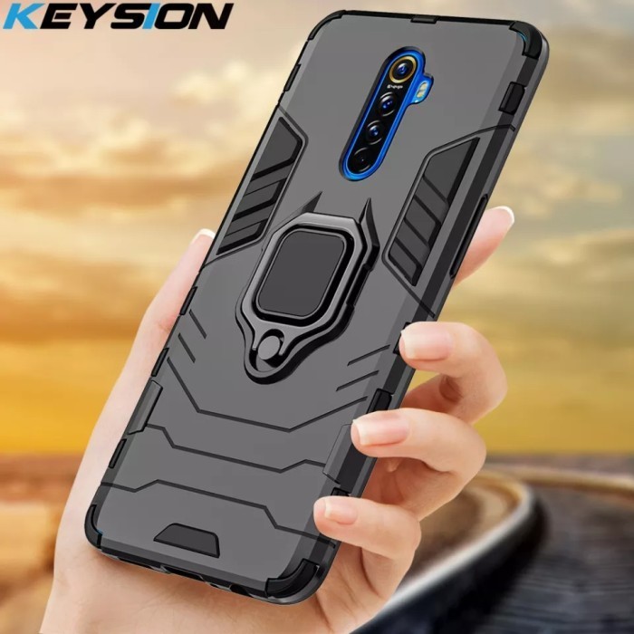 เคส REALME X2 PRO RUGGED ARMOR ROBOT TRANSFORMER STANDING IRING