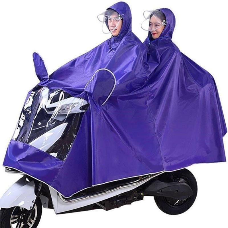 特价加大雨衣电动车雨披电瓶车摩托车加厚单双人雨衣自行车雨衣男女Increase the size of raincoat electric vehicles, raincoat electric scooters, electshedudu.thsheduduth20240531
