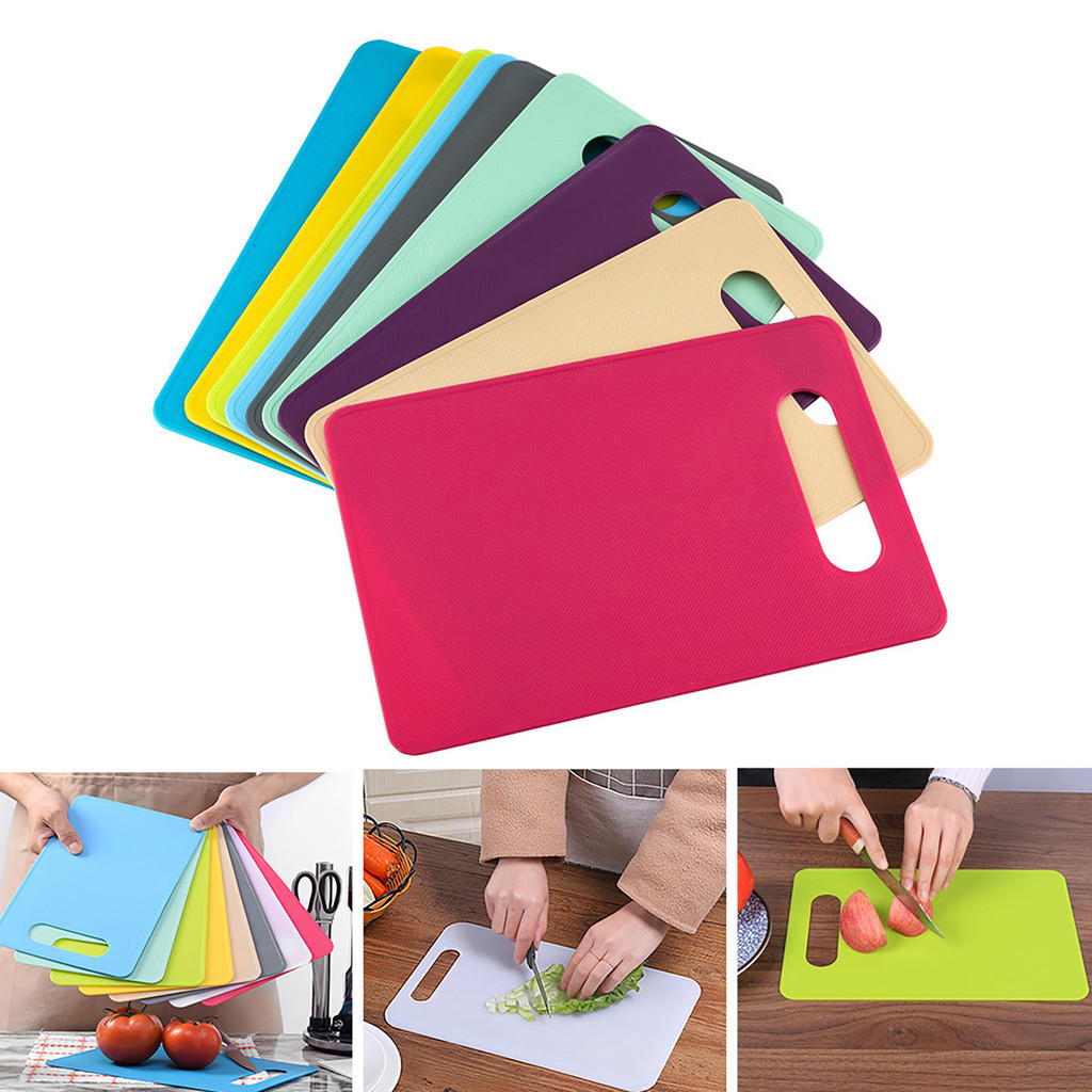 Ye-cutting Board Anti-slip เครื ่ องมือห ้ องครัว Candy สีเขียงตัดอาหารบล ็ อกสําหรับครัว