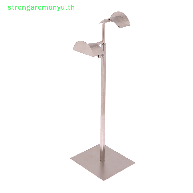 Strongaromonyu ปรับขัดเงิน Double-Ended แขวนกระเป๋ากระเป๋าถือขาตั้งกระเป๋าถือผู้ถือ Rack Organizer Stand TH