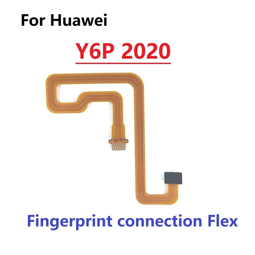สําหรับ Huawei Y6P 2020 Touch ID ลายนิ้วมือเชื่อมต่อเครื่องสแกนเนอร์เซ็นเซอร์ Home Return Key เมนูปุ