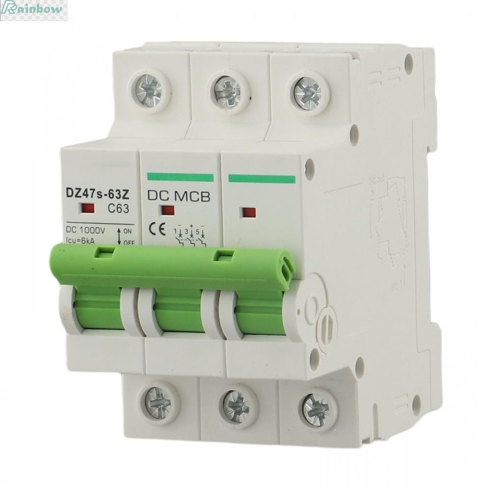 3p Miniature Circuit Breaker DC Isolator Switch DC1000V สําหรับระบบไฟฟ ้ าโซลาร ์ เซลล ์