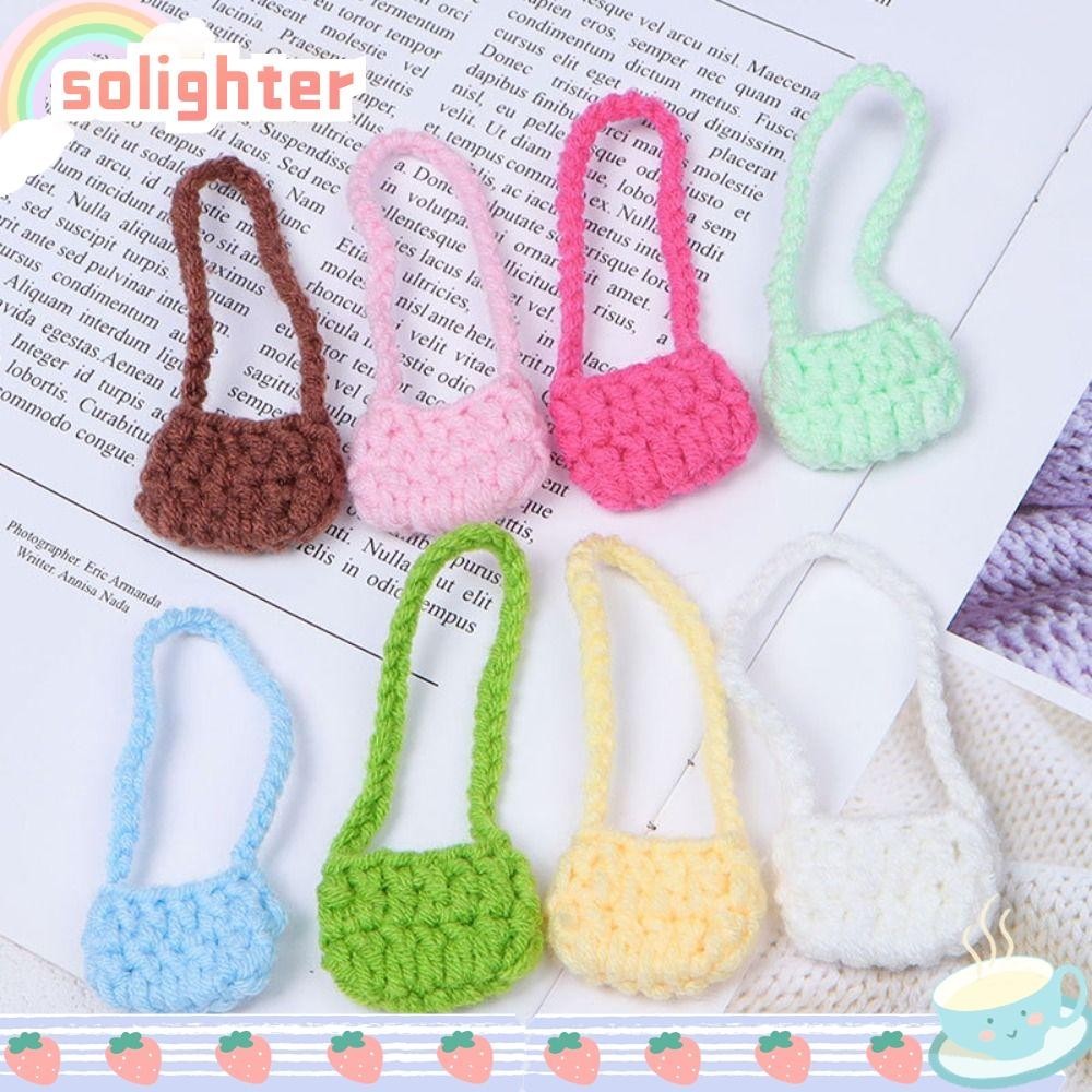 Solighter Labubu Bag, Hand-made เปลี่ยน Labubu Crossbody Bag, Mini เสื้อผ้าจับคู่หลายสไตล์ DIY ตุ๊กตาเสื้อผ้าชุดของเล่นเด็ก