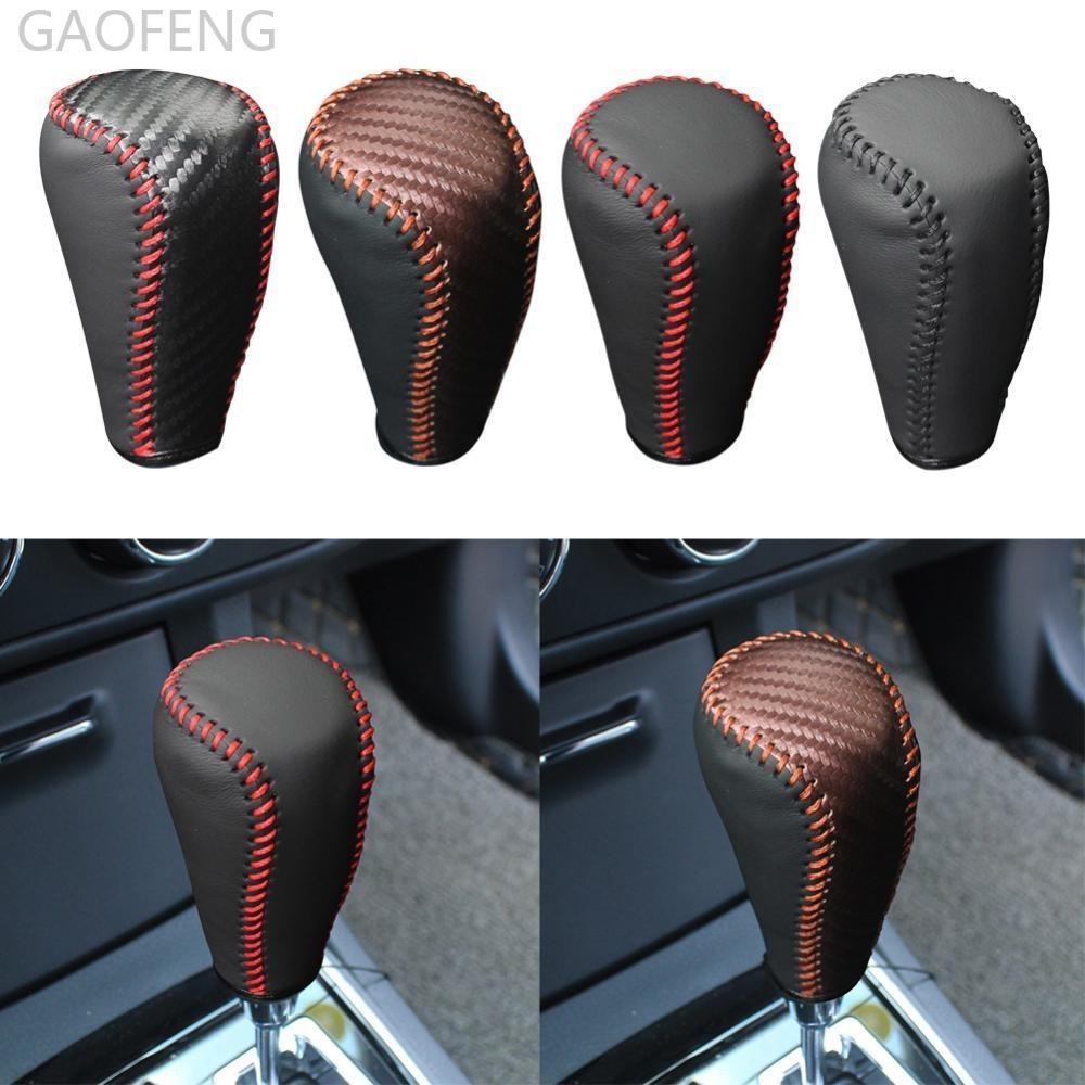 Gaofeng รถหนังเกียร ์ Shifter Knob ฝาครอบเกียร ์ Shift Boot Lever สําหรับ Toyota Camry RAV4 K1T3