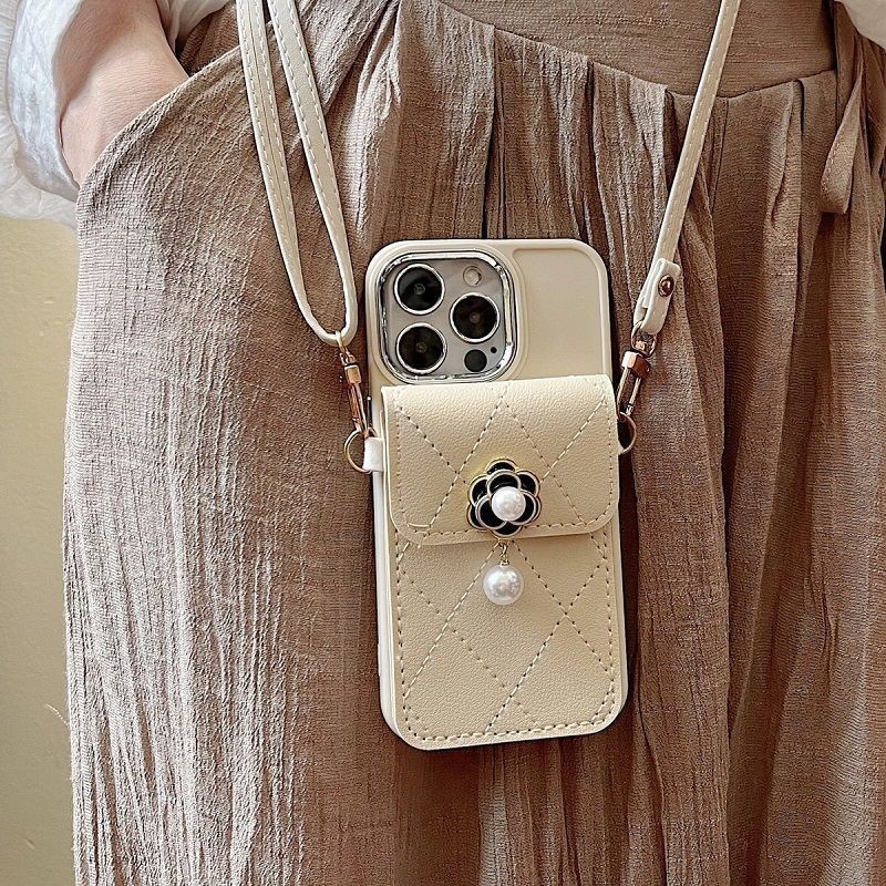 ขั้นสูงดอกไม้มุกการดูดซึมช็อกเคสโทรศัพท์เหมาะสําหรับiphone 11 12 13 Pro MAX X XR XS MAX Apple 7 Plus 8 Plus IPhone 14 15 Pro