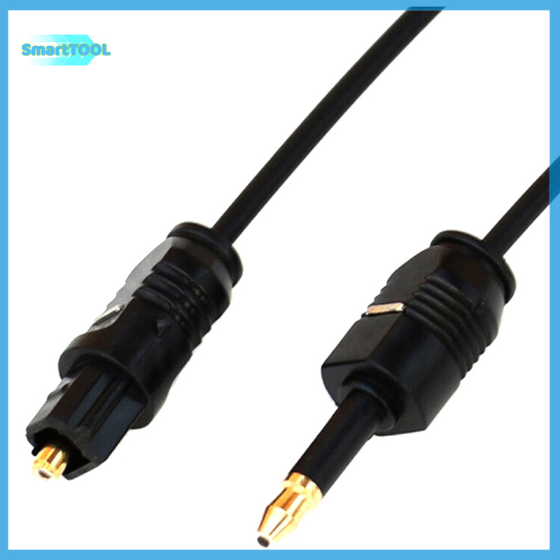 UTZN> 1.96Ft Toslink Male to Plug 3.5mm Male Digital Optical SPDIF Audio Cable ใหม่
