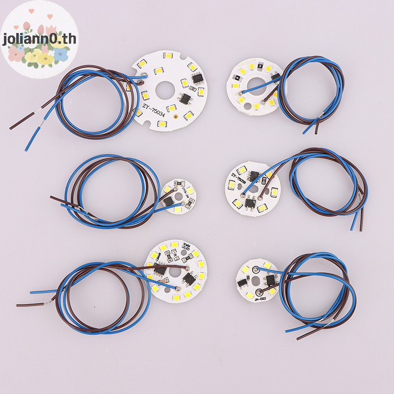 Joliann0 2W 3W 6W AC 220V จี้วงกลม Light Renovation Patch เย็น Warm สีขาวโคมไฟลูกปัดสําหรับหลอดไฟต้องการไดร์เวอร์ชิป LED th
