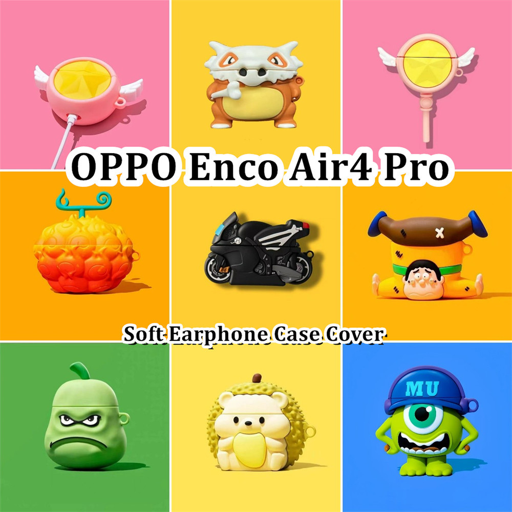【imamura 】นําไปใช้กับ OPPO Enco Air4 Pro เคส Case เคสหูฟัง การ์ตูนซอก ซิลิโคนนุ่ม เคส เคสหูฟัง NO.3