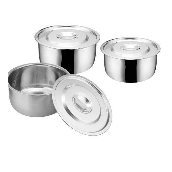 closeofficalshop SANE ชุดหม้อแขกสแตนเลส 3 ใบ 3 ขนาด YT-CS-3040 สินค้าดีมีคุณภาพ