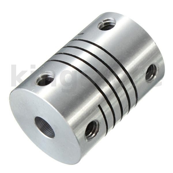ข ้ อต ่ อเพลาแบบยืดหยุ ่ น OD18mmx25mm CNC Stepper Motor Coupler Connector 6.35 ถึง 8 มม