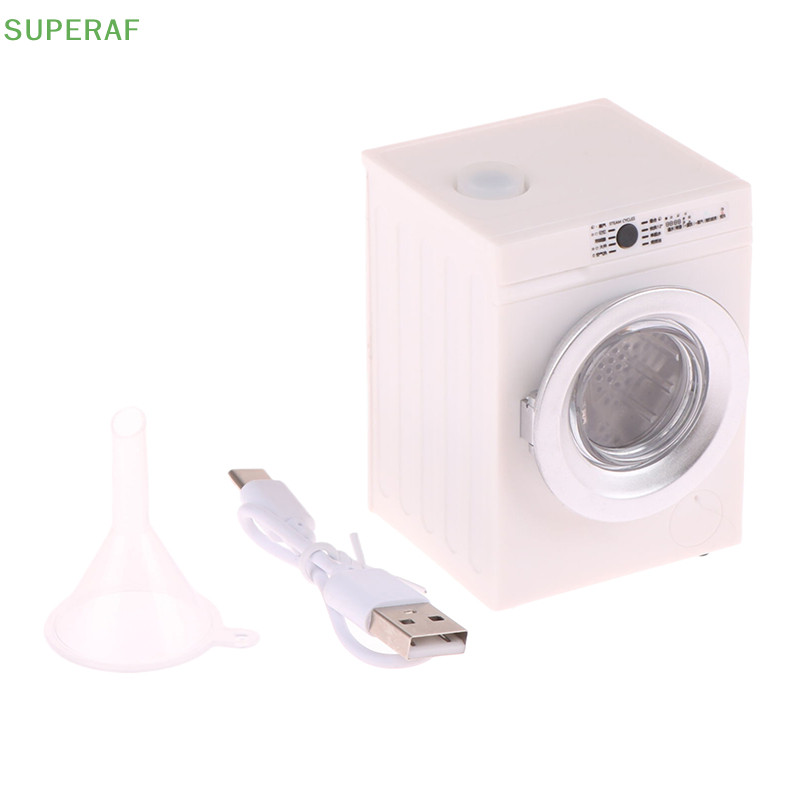 SUPERAF Dollhouse Miniature เครื่องซักผ้ากลองเครื่องซักผ้าซักรีดรุ่น Dollhouse Decor HOT