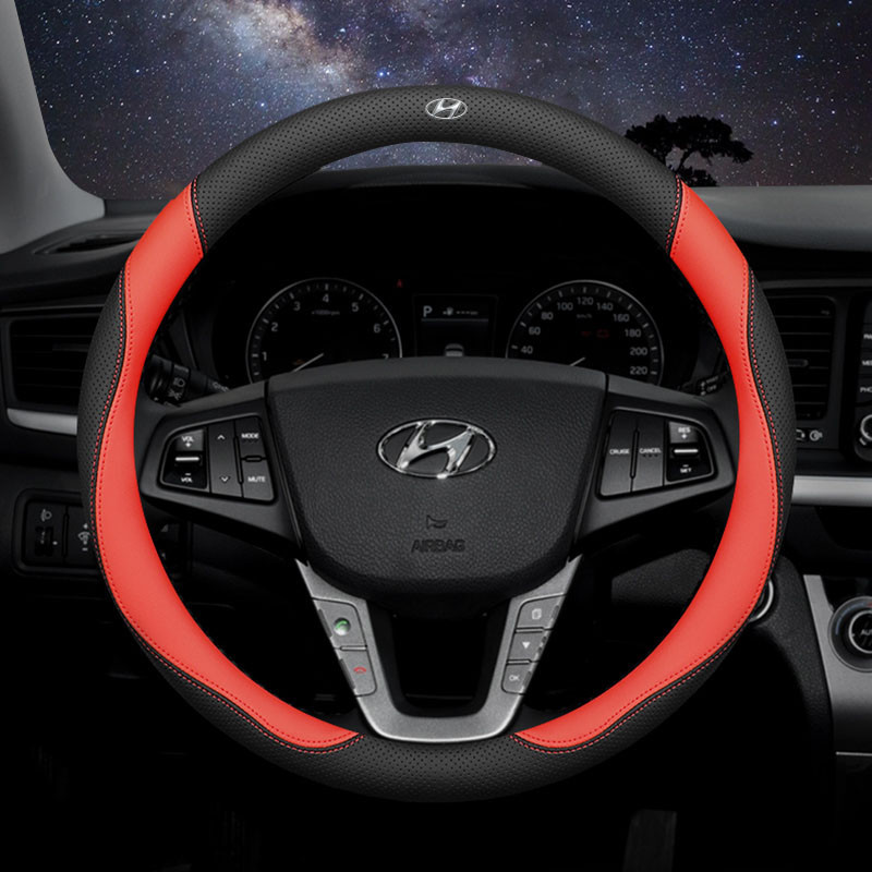 38 ซม.พวงมาลัยรถสําหรับ Hyundai Ioniq 6 5 Kona Certa Elantra N Santa Fe I10 Sonata Tucson Accent หนั