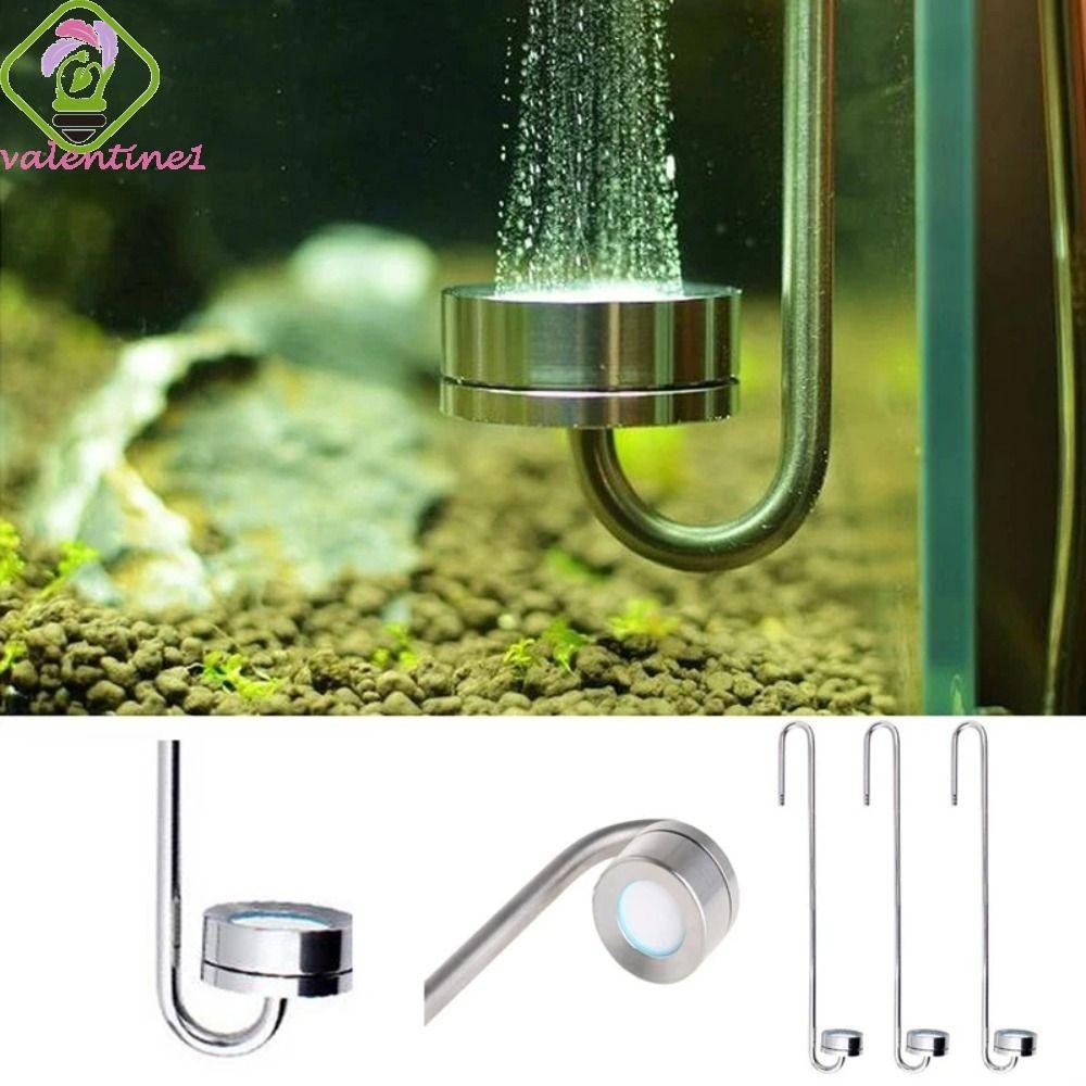 Valentine ถังปลา CO2 Diffuser, 304 สแตนเลส U-รูป Atomizer Bubbler, Creat Rich CO2 ใช ้ งานง ่ ายอัตราการละลายสูงคาร ์ บอนไดออกไซด ์ Atomizer ระบบ Aquarium
