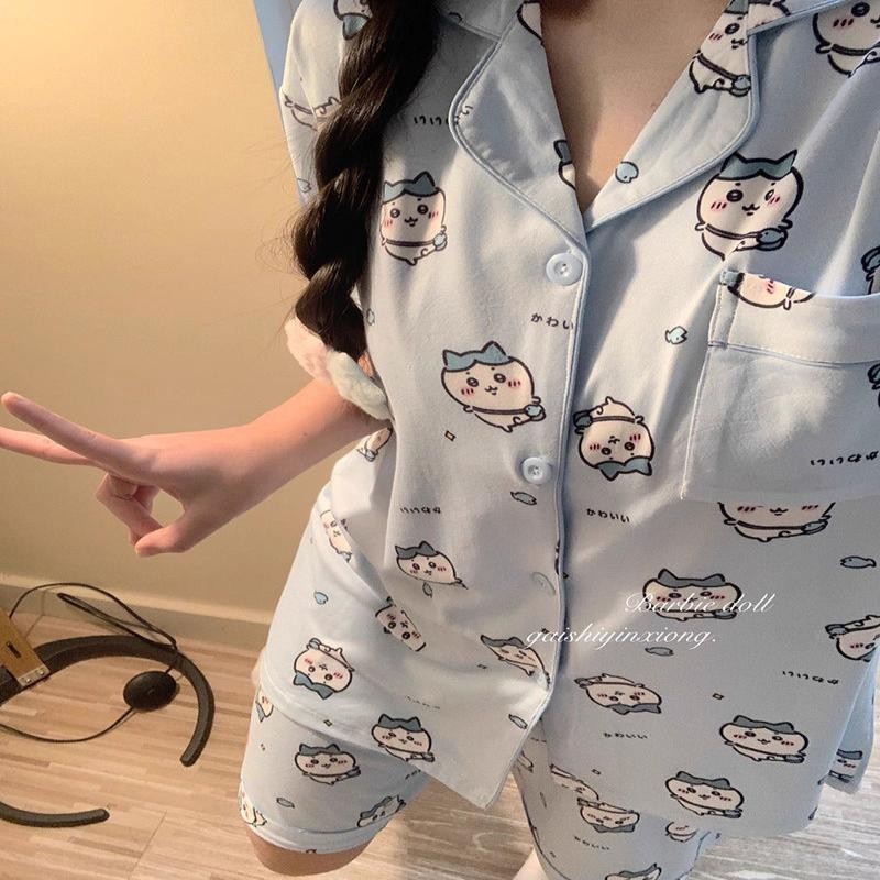 การ์ตูนแปดน้อย Usaqi Jiikawa ชุดนอนสาว Xia