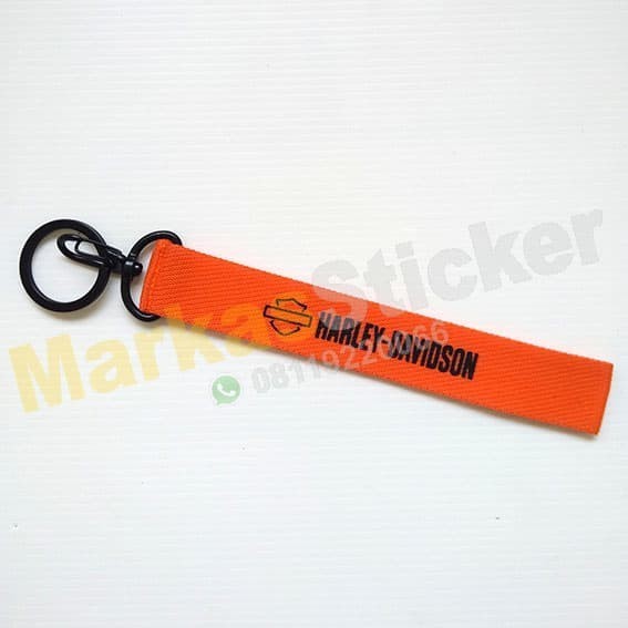 Harley Davidson Orange Motorcycle Car Key Holder พวงกุญแจที่กําหนดเองความงามโลโก้ยานยนต์แบรนด์ landy