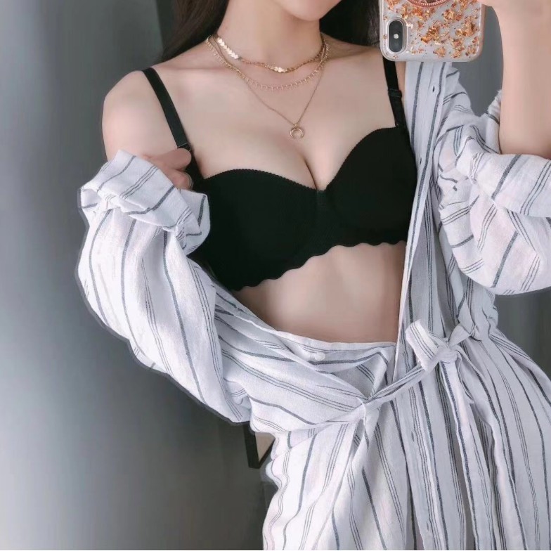 #027 มี10สี บราไร้ขอบ ไร้โครง บราเกาะอก ฟองน้ำ หนา 1ซม W - รูปที่ 2