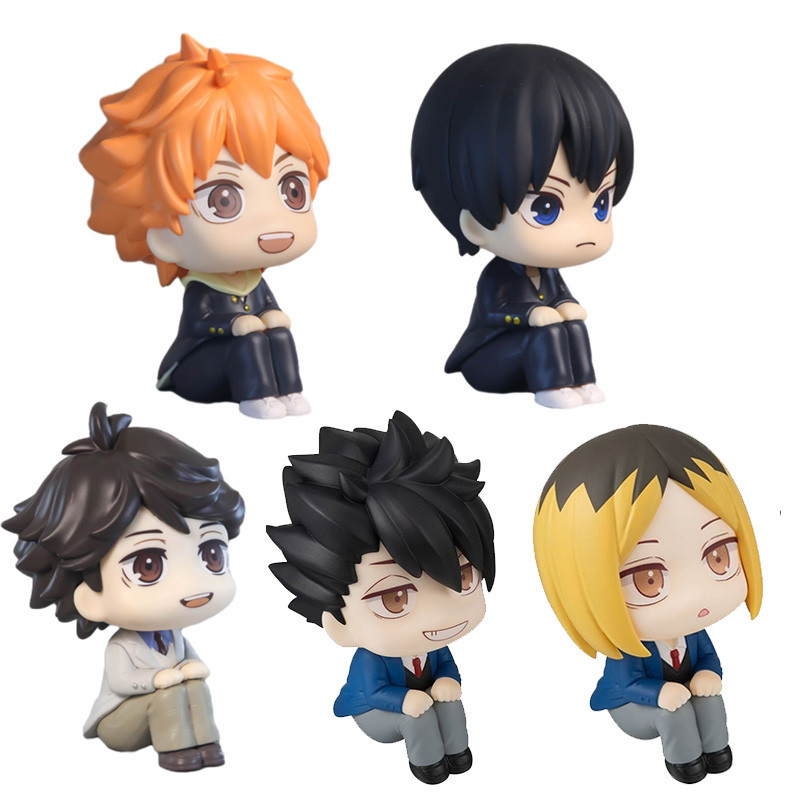 ของเล่นตุ๊กตา Haikyuu Look Up Kozume Kenma Tetsurou Kuroo Kozume Kenma Hinata Shoyo นั่งหุ่น