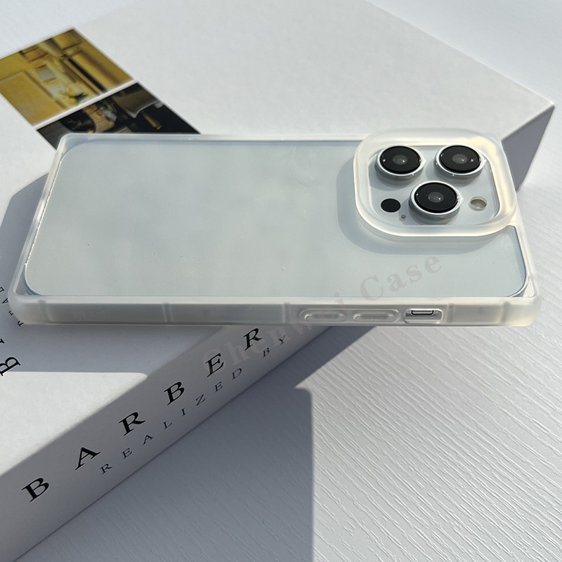 กันกระแทกสแควร์กรอบนุ่มเคลือบเงาใสสีดําเคสโทรศัพท์สําหรับiPhone 15Promax 15Pro 15Plus 15 14Promax 14Pro 14 11 13 12promax 17 13promax 12pro 13pro 14Plus 16Pro ราคา ถูกที่สุด ดีลบีเคเค แกลเลอรีภาพที่ 5