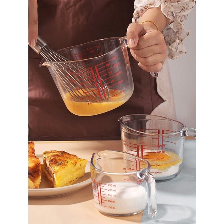 ถ้วยตวงแก้ว 250ซีซี มีป้ายสเกลชัดเจน ทนความร้อนและทนทาน Measuring Cup ราคา ถูกที่สุด ดีลบีเคเค แกลเลอรีภาพที่ 3
