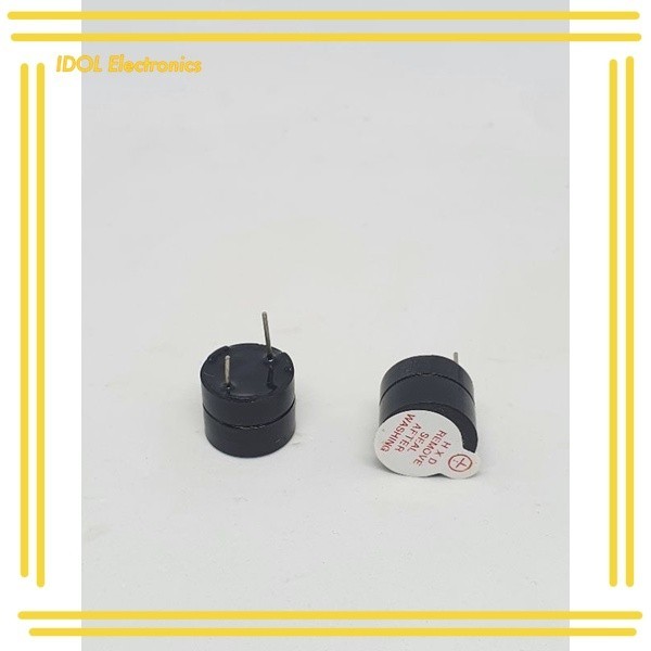 ราคาถูก! 3V 5V 9V 12V Active Buzzer 12095 ดังยาวต่อเนื่อง Beep Tone 12*9.5มม.