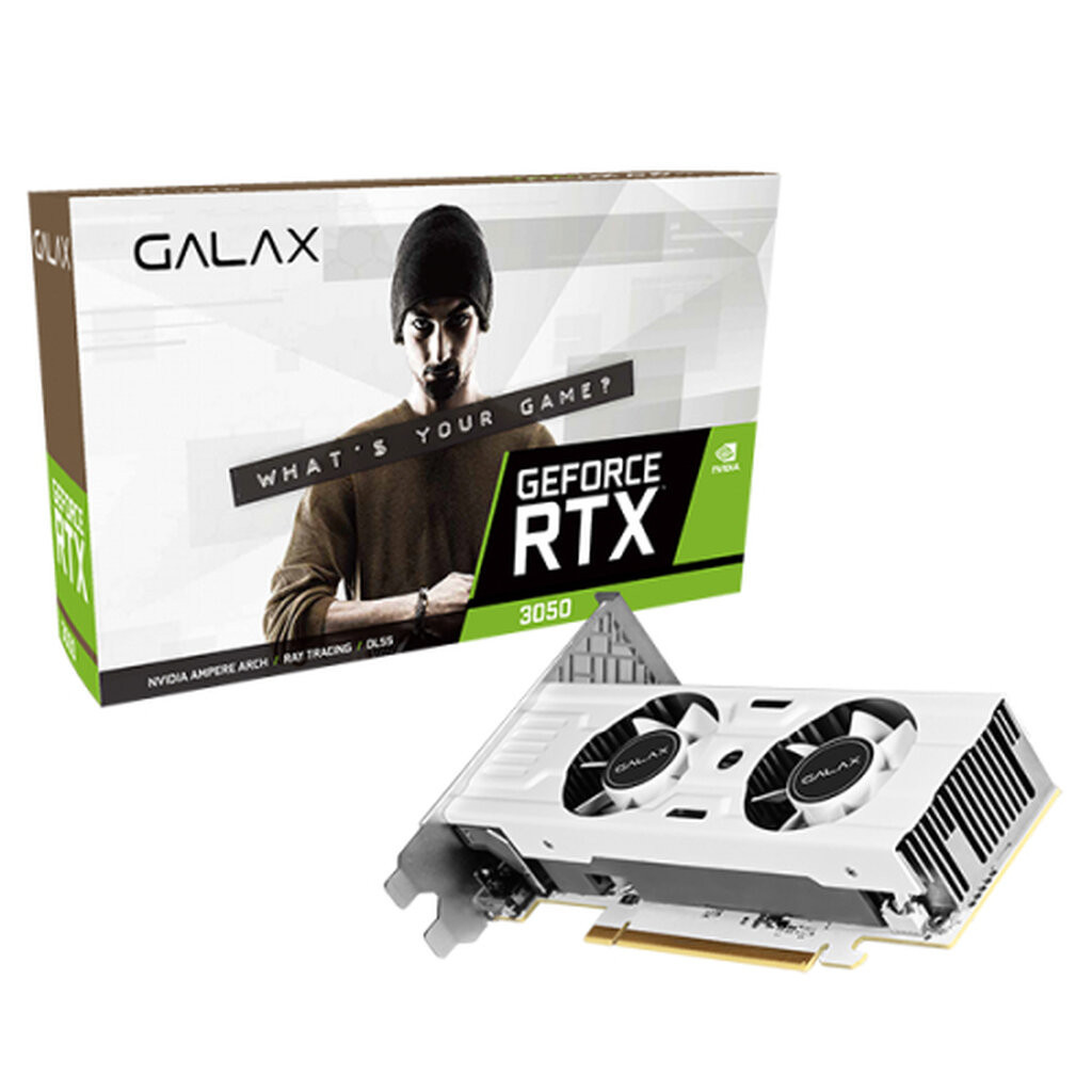 GALAX Geforce RTX 3050 Low Profile White 6GB GDDR6 รับประกัน 3ปี ศูนย์ไทย