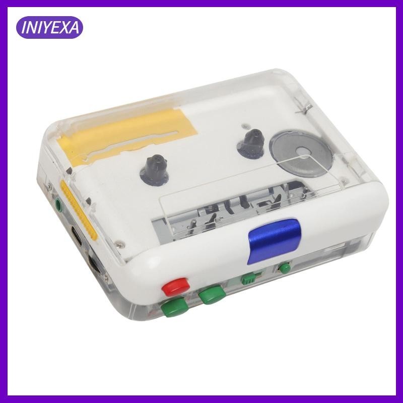 [Iniyexa] เครื่องเล่นเทปคาสเซ็ตแบบพกพาแหล่งจ่ายไฟ USB ส่วนบุคคล 3.5 มม.แจ็คหูฟัง MP3/CD Audio Auto Cassette to MP3 Converter