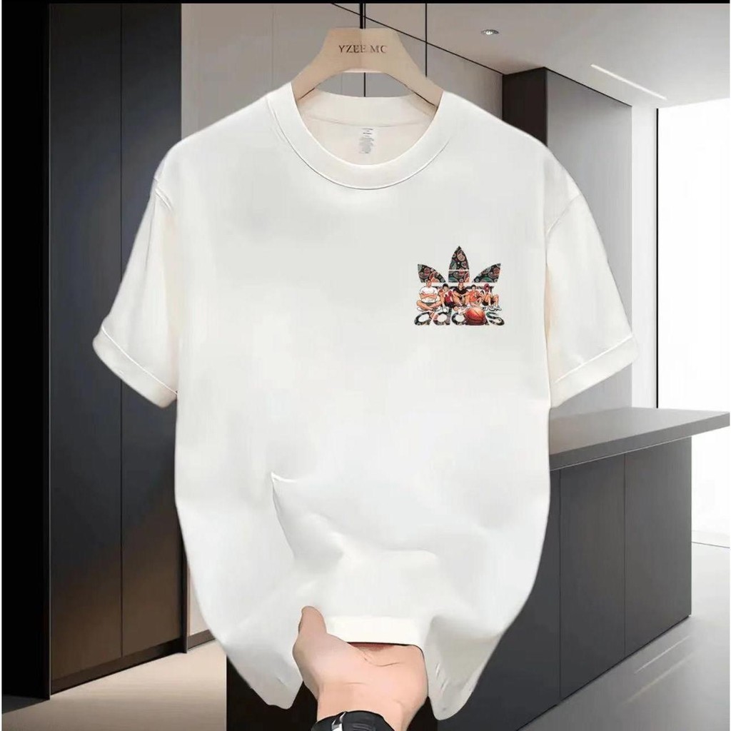 เสื้อยืดผู้ชาย แบรนด์อินเทรนด์ ทันสมัย เหมาะสำหรับฤดูร้อน แขนสั้นและครึ่งแขน สไตล์ลำลองและหล่อ เสื้ออาวุโสและเยาวชน2