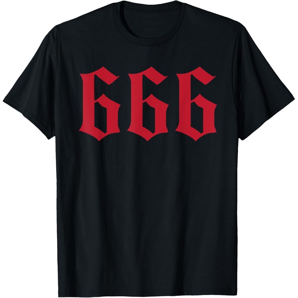 666 Mark Of The Beast เสื้อยืดปีศาจซาตาน